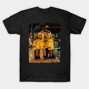 Fab Five - Vintage Design Of Basketball T-Shirt